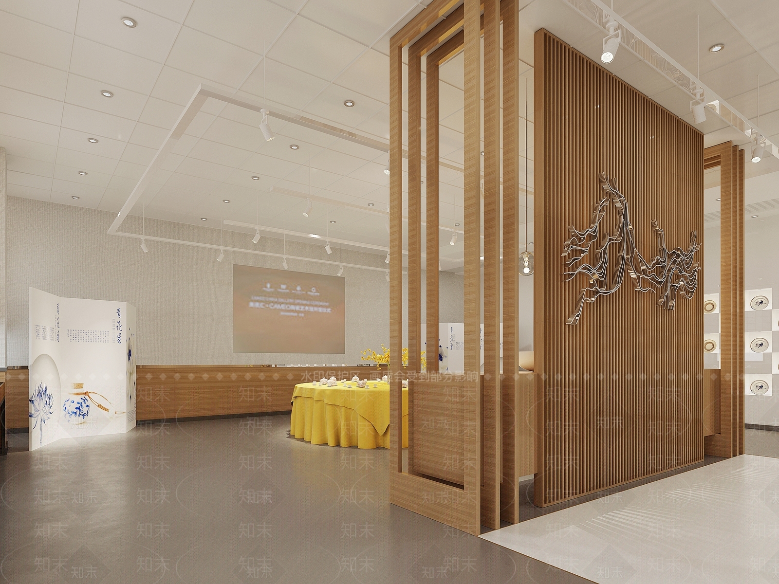 新中式会客区3D模型下载【ID:1145584243】