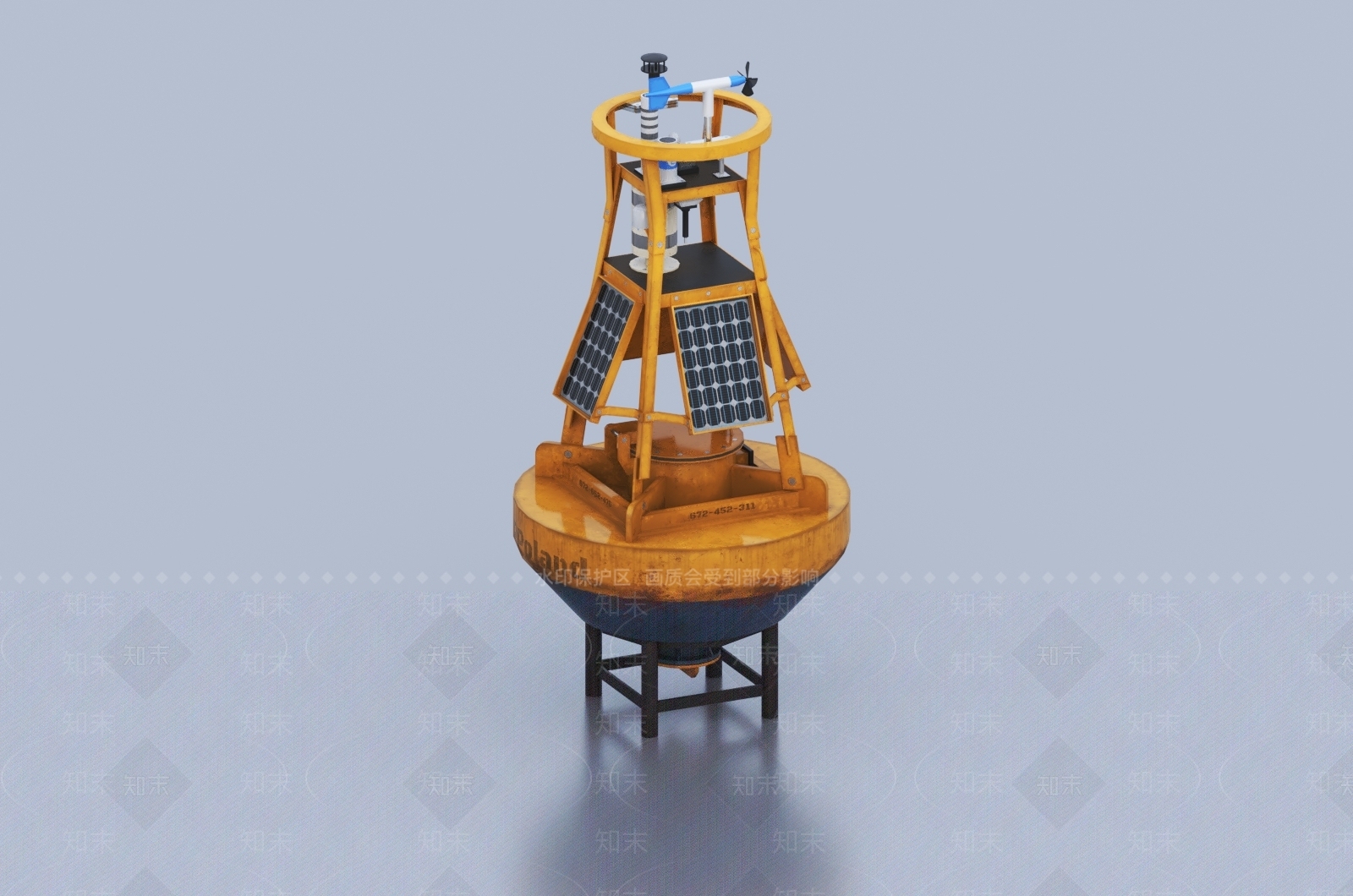 现代气象浮标3D模型下载【ID:1145591327】