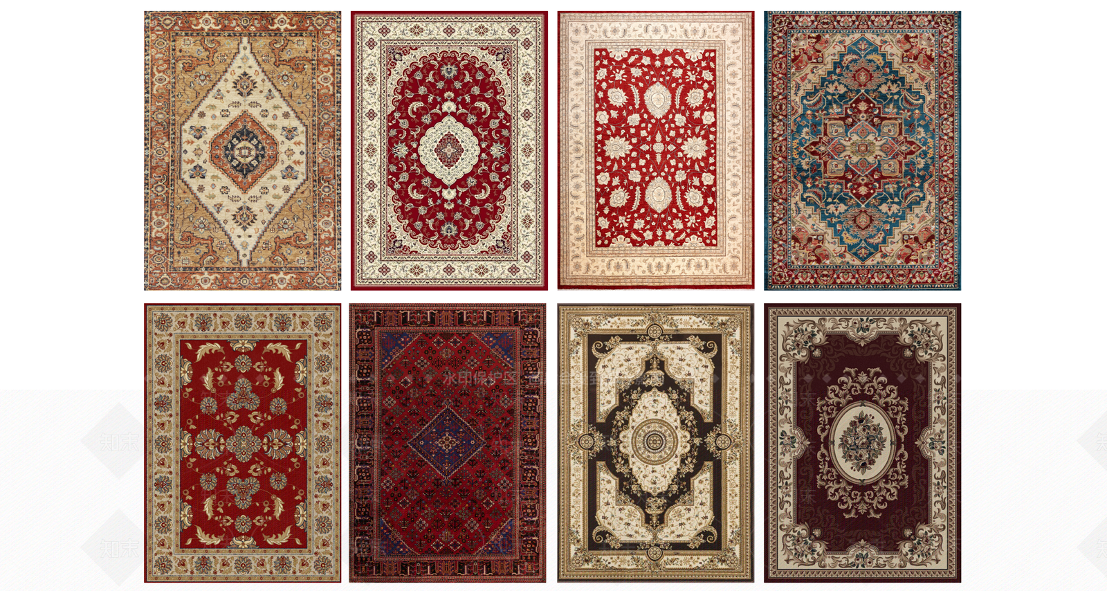 欧式地毯SU模型下载【ID:1145592734】