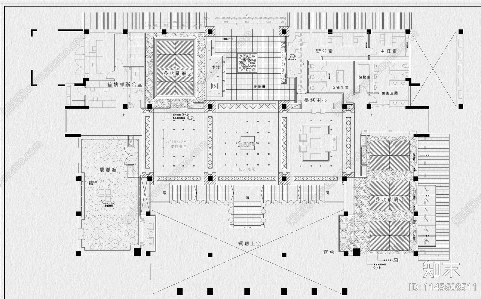 会所CADcad施工图下载【ID:1145608511】