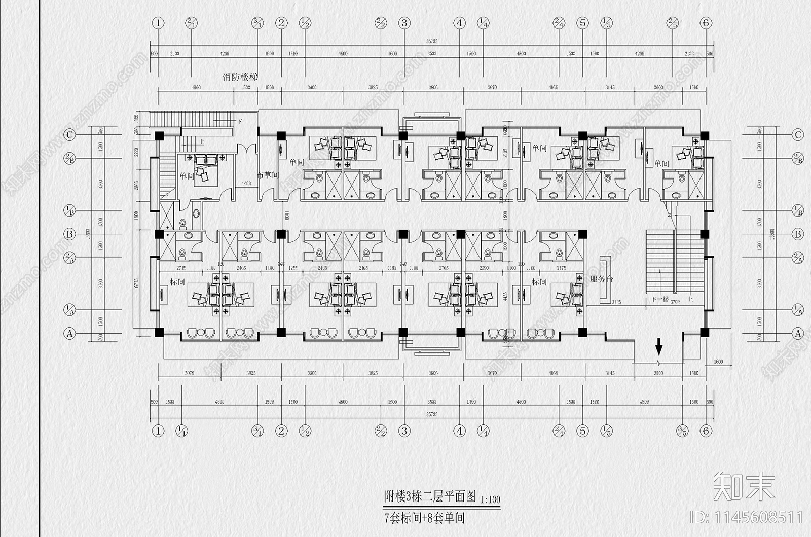 会所CADcad施工图下载【ID:1145608511】