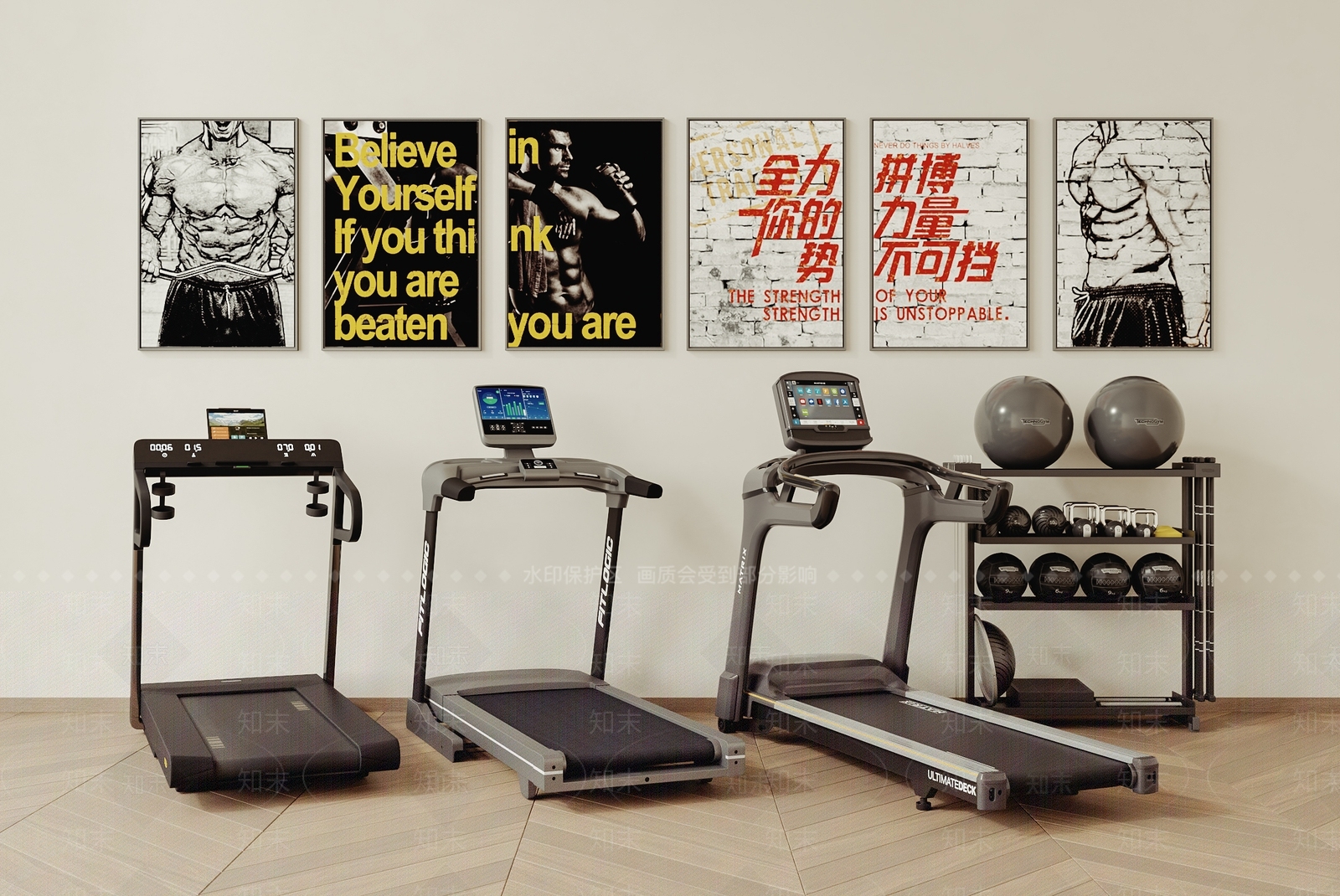 跑步机3D模型下载【ID:1145616859】