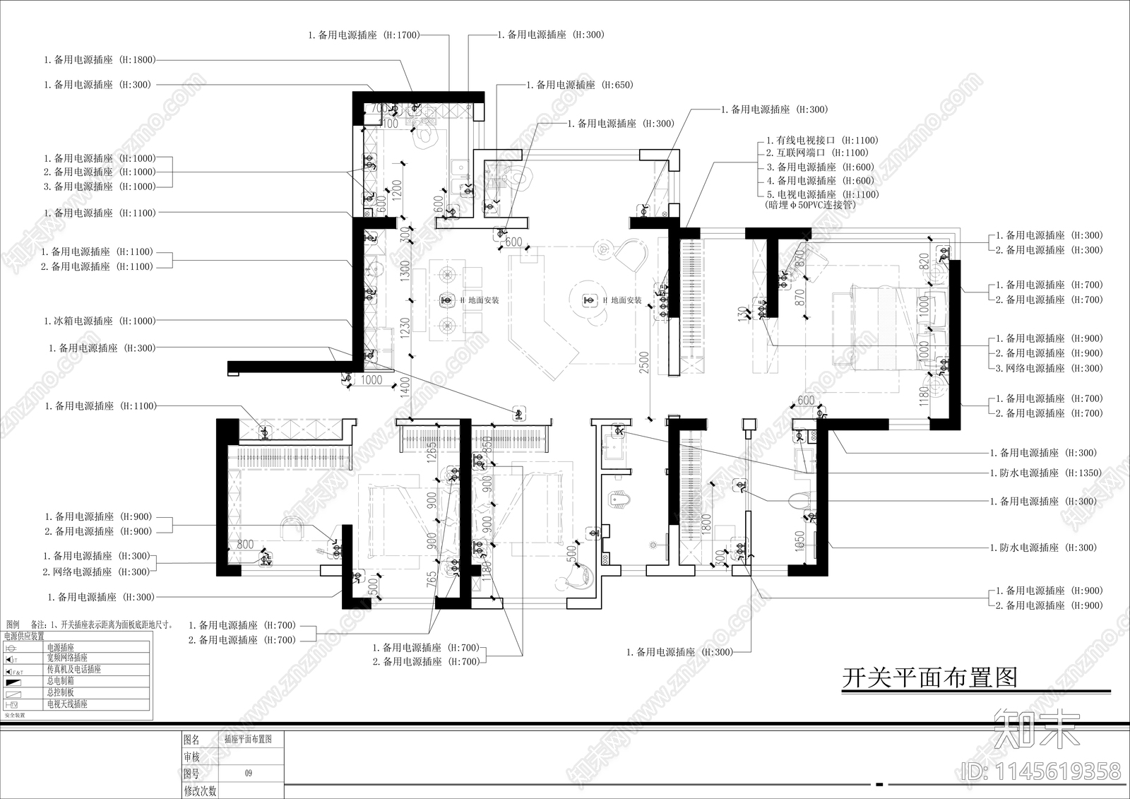 法式平层cad施工图下载【ID:1145619358】