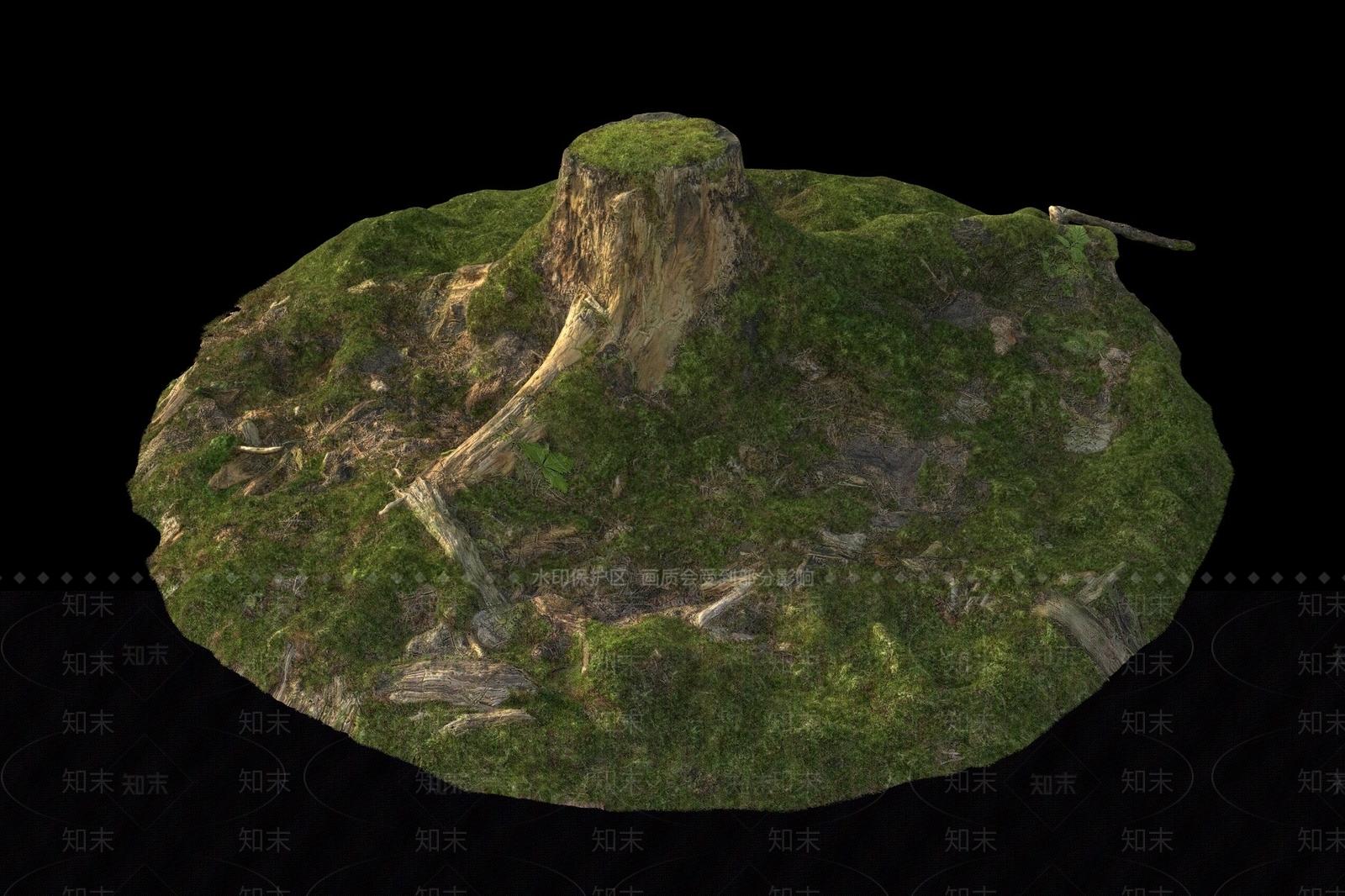 树桩3D模型下载【ID:1145638486】