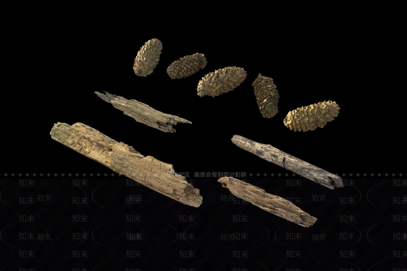 树枝枯枝3D模型下载【ID:1145639693】
