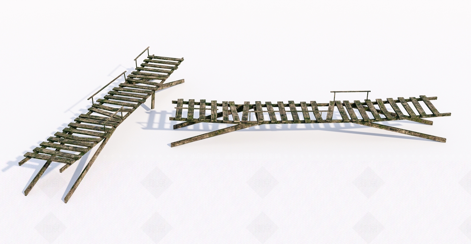 现代木桥3D模型下载【ID:1145640310】