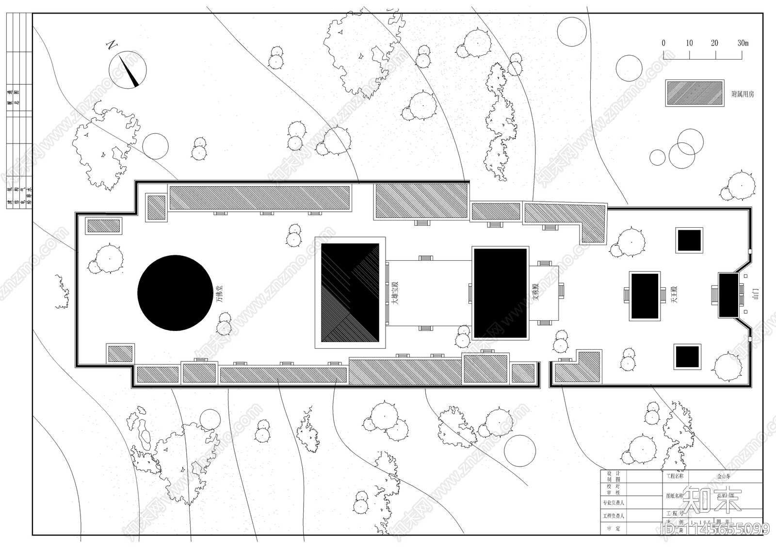 观音宝殿建筑详图cad施工图下载【ID:1145655099】