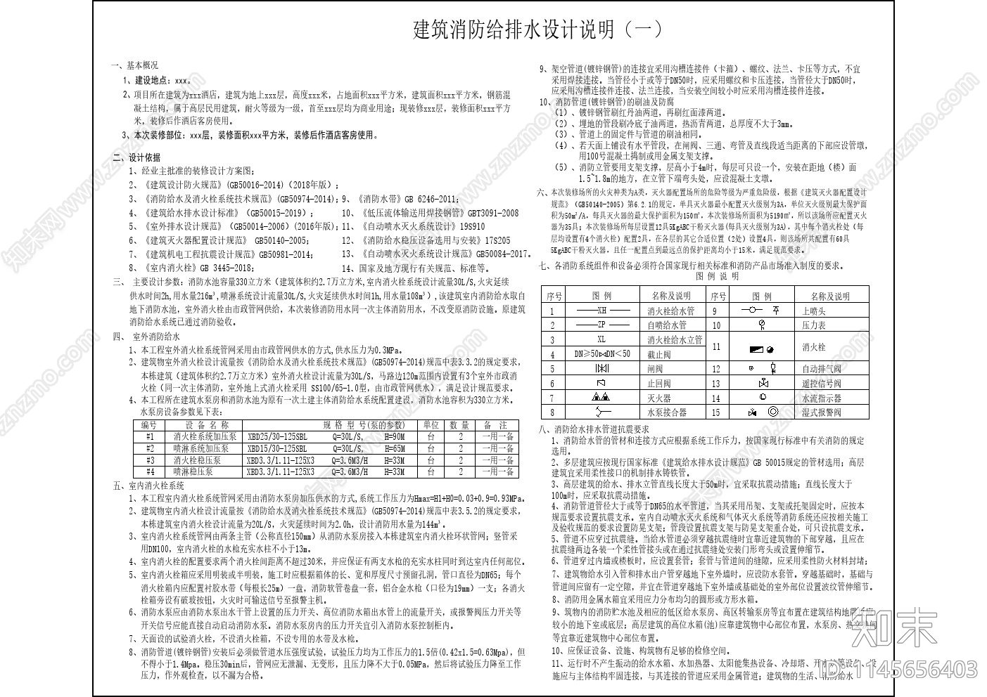 消防安检报建酒店施工图下载【ID:1145656403】