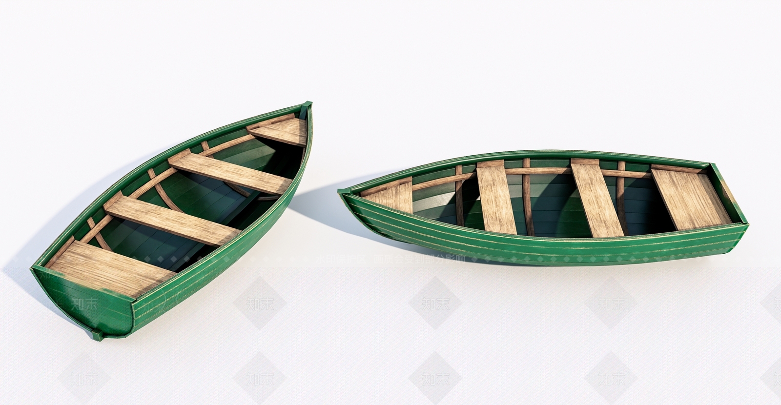 现代老旧木船3D模型下载【ID:1145660320】
