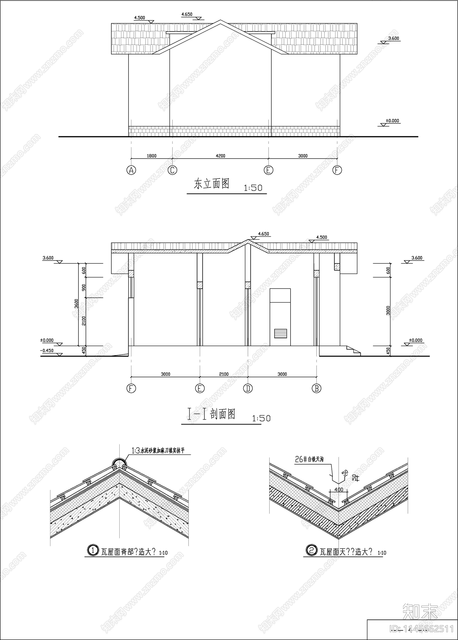 公共厕所图纸cad施工图下载【ID:1145662511】