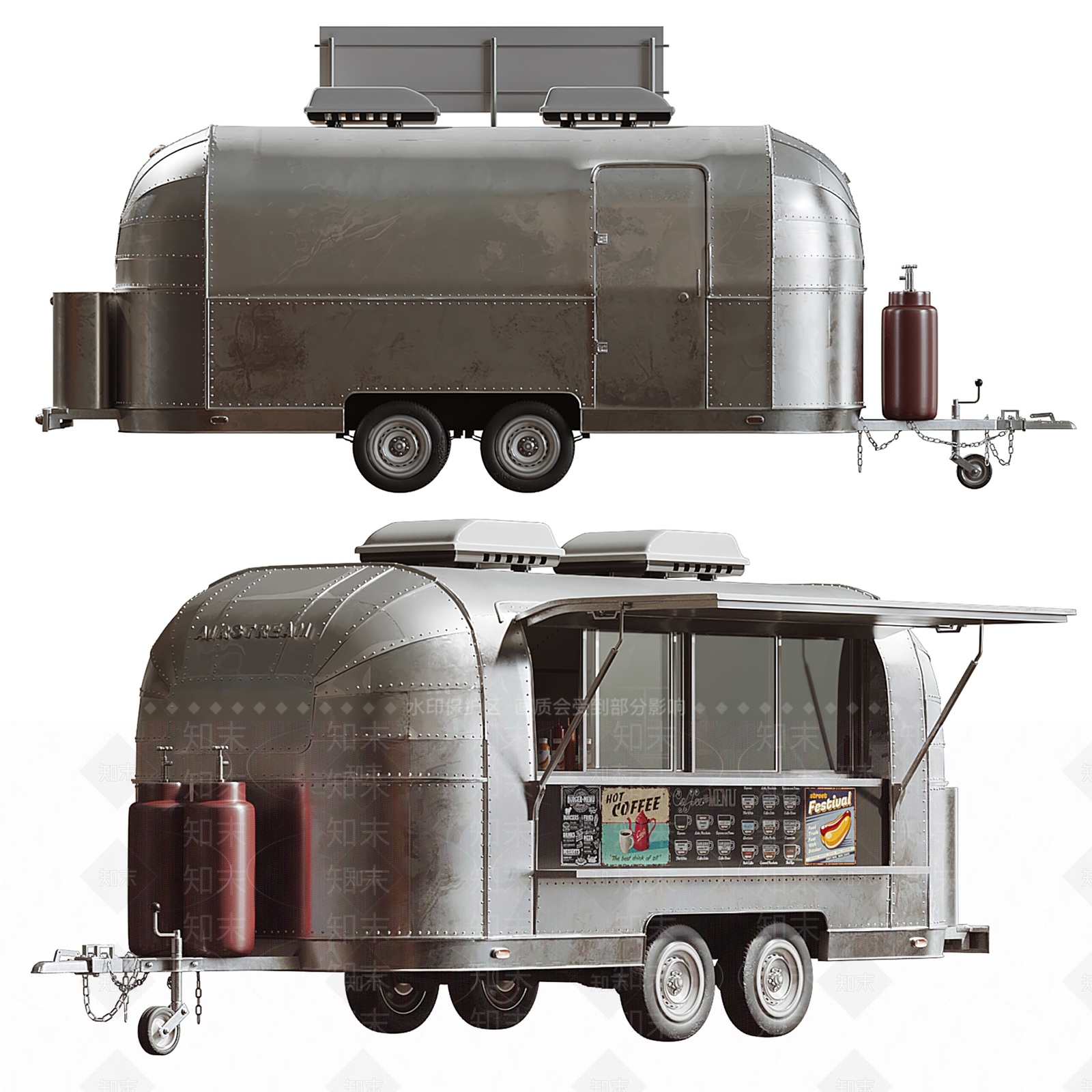 售货车3D模型下载【ID:1145663850】