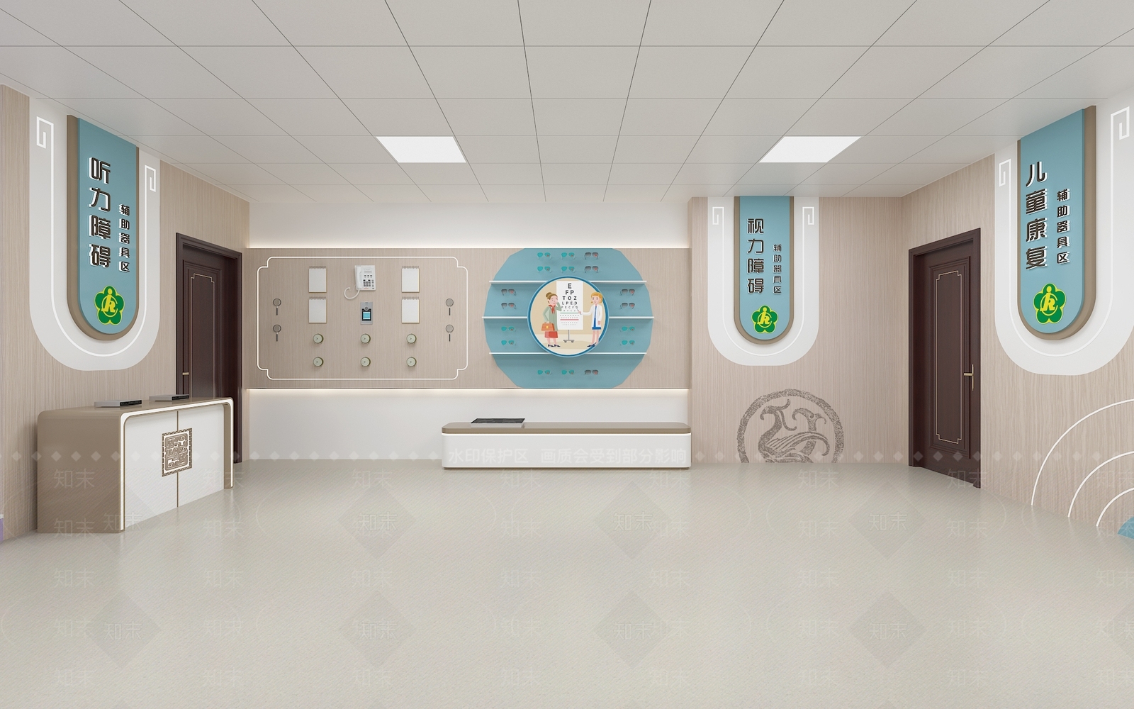 现代康复中心SU模型下载【ID:1145664136】