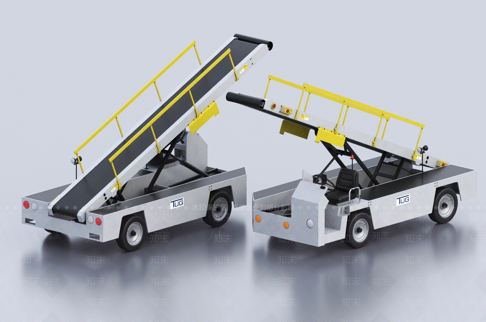 机场输送车3D模型下载【ID:1145666034】