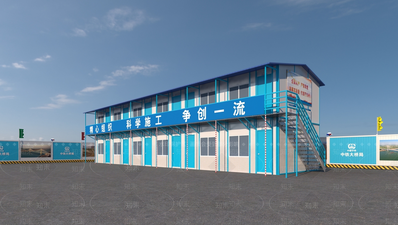 现代活动板房3D模型下载【ID:1145666568】