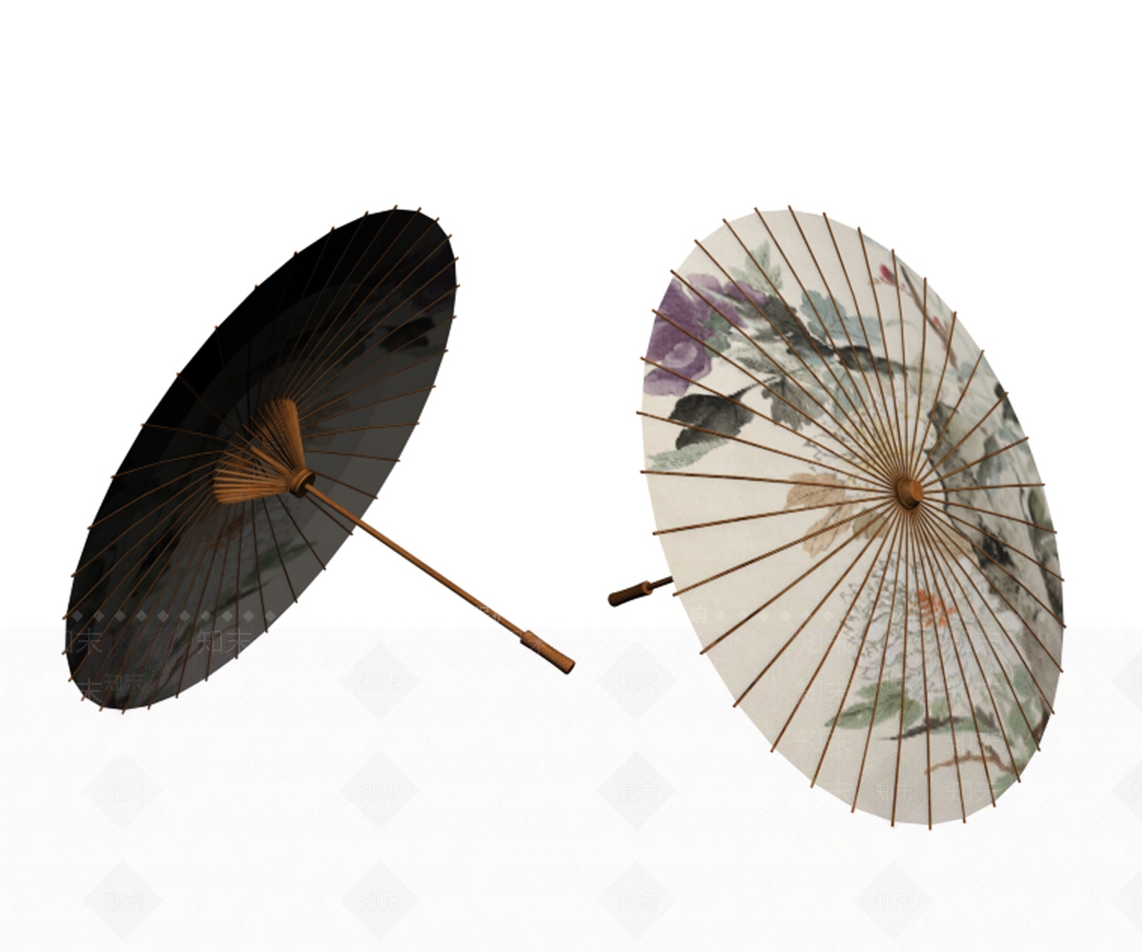 中式伞SU模型下载【ID:1145671204】