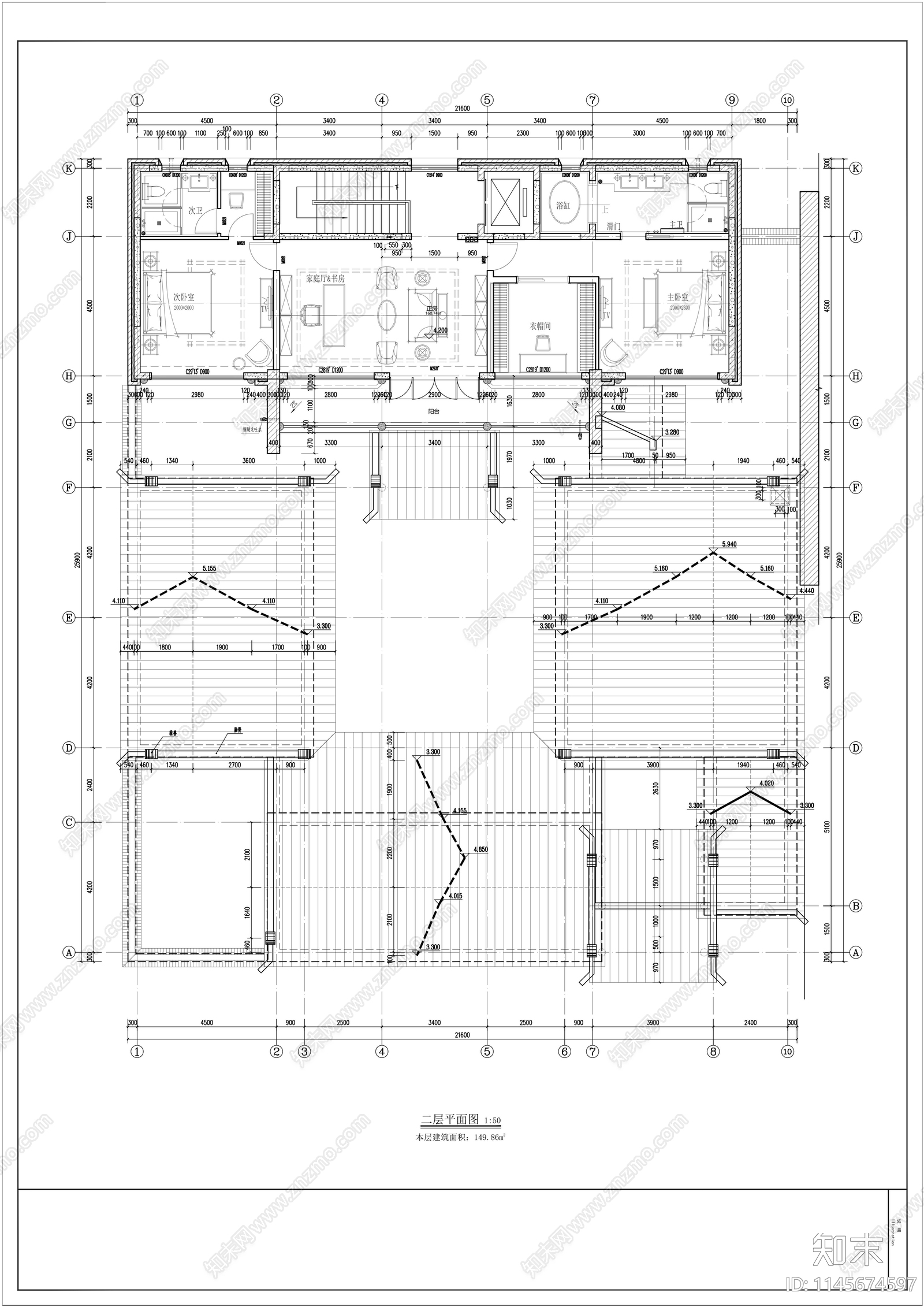 四合院建筑施工图下载【ID:1145674597】