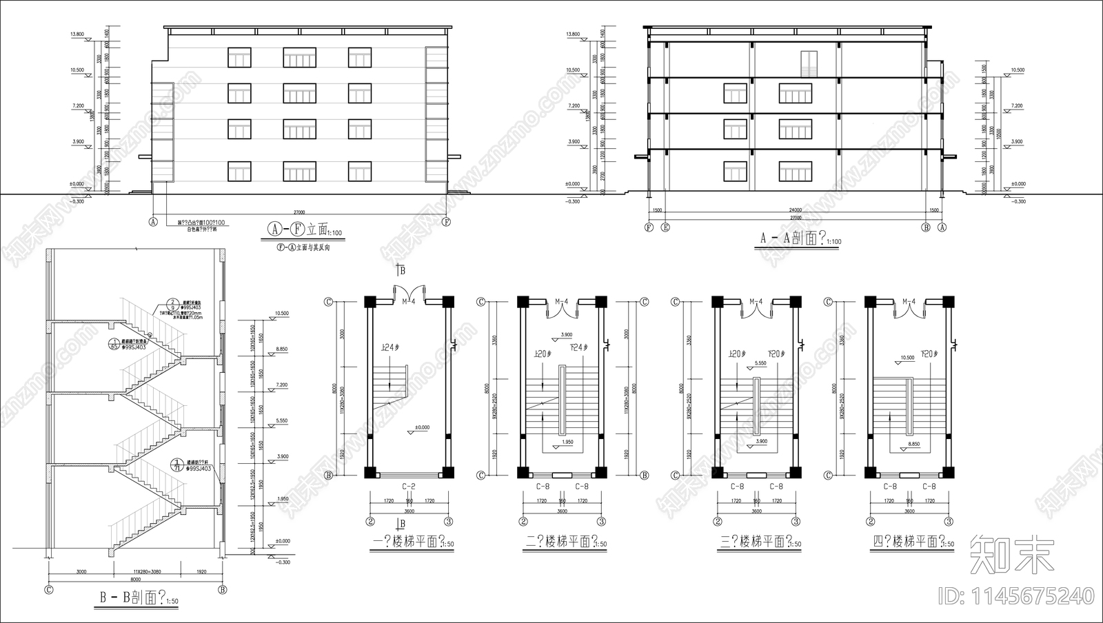 精密五金厂房车间建筑cad施工图下载【ID:1145675240】