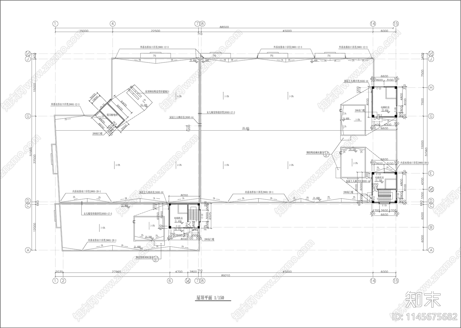 装具车间厂房建筑cad施工图下载【ID:1145675682】
