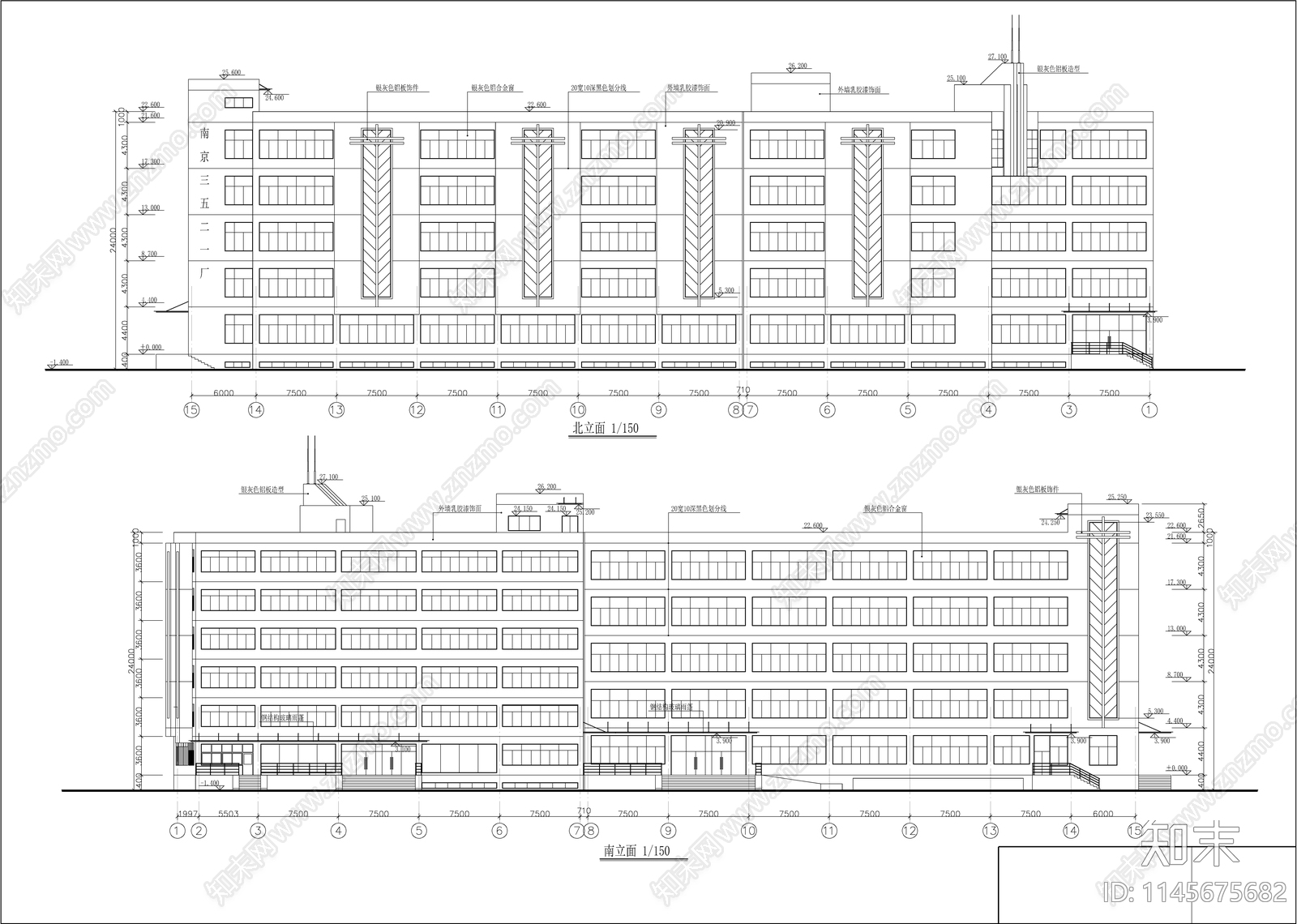 装具车间厂房建筑cad施工图下载【ID:1145675682】