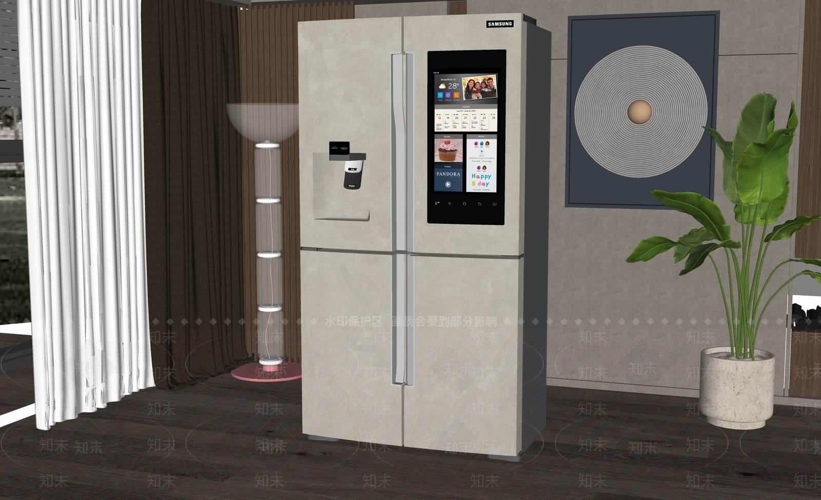 冰箱SU模型下载【ID:1145680308】