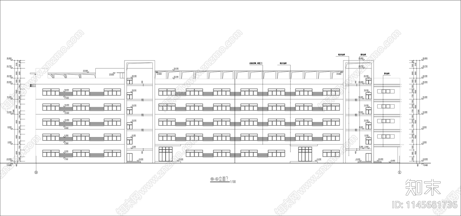 电子厂车间建筑cad施工图下载【ID:1145681736】