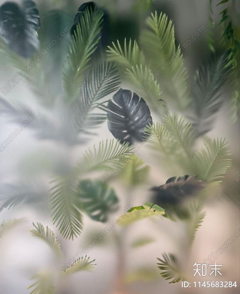 植物艺术磨砂玻璃贴图贴图下载【ID:1145683284】