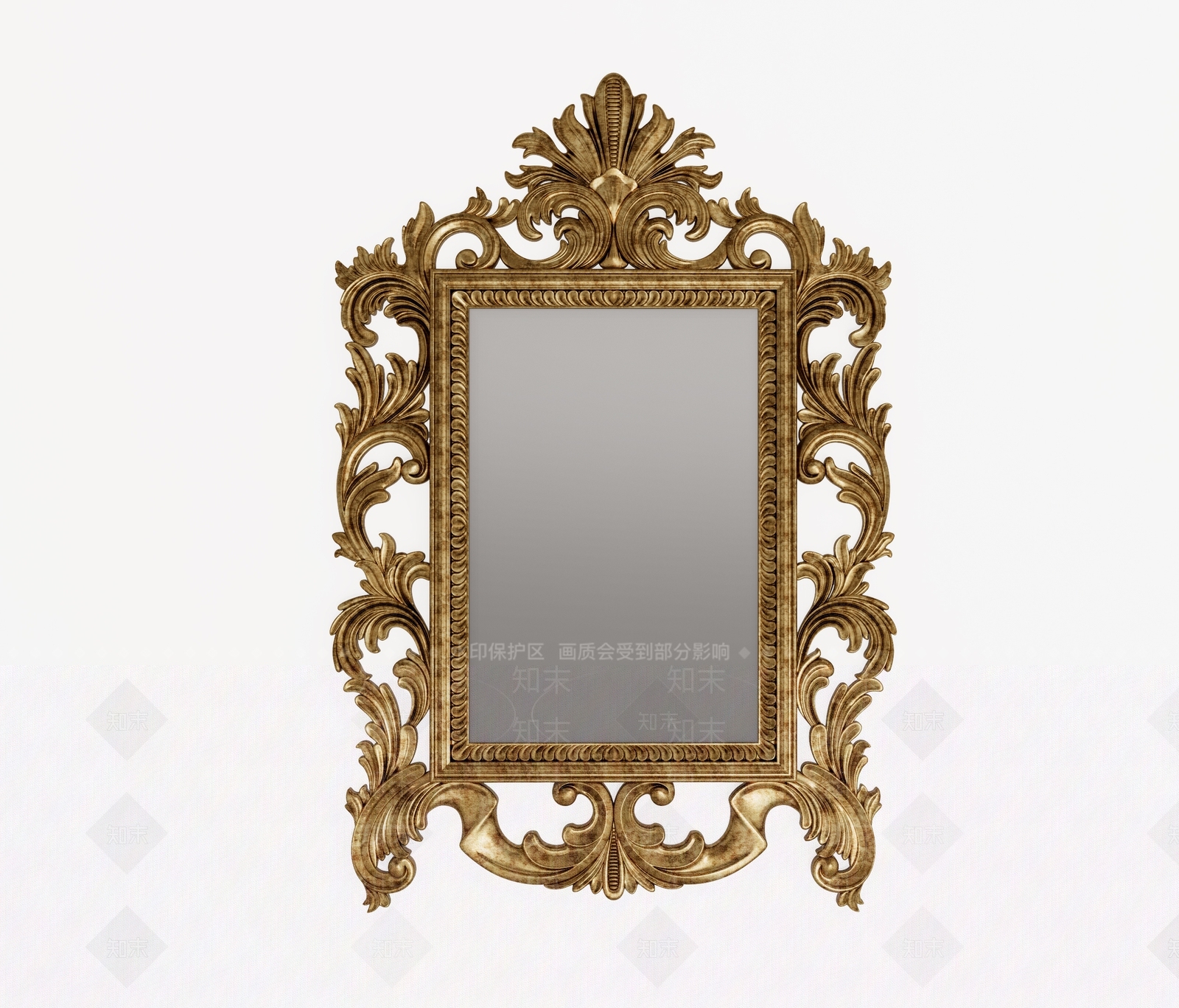 欧式装饰镜SU模型下载【ID:1145685108】