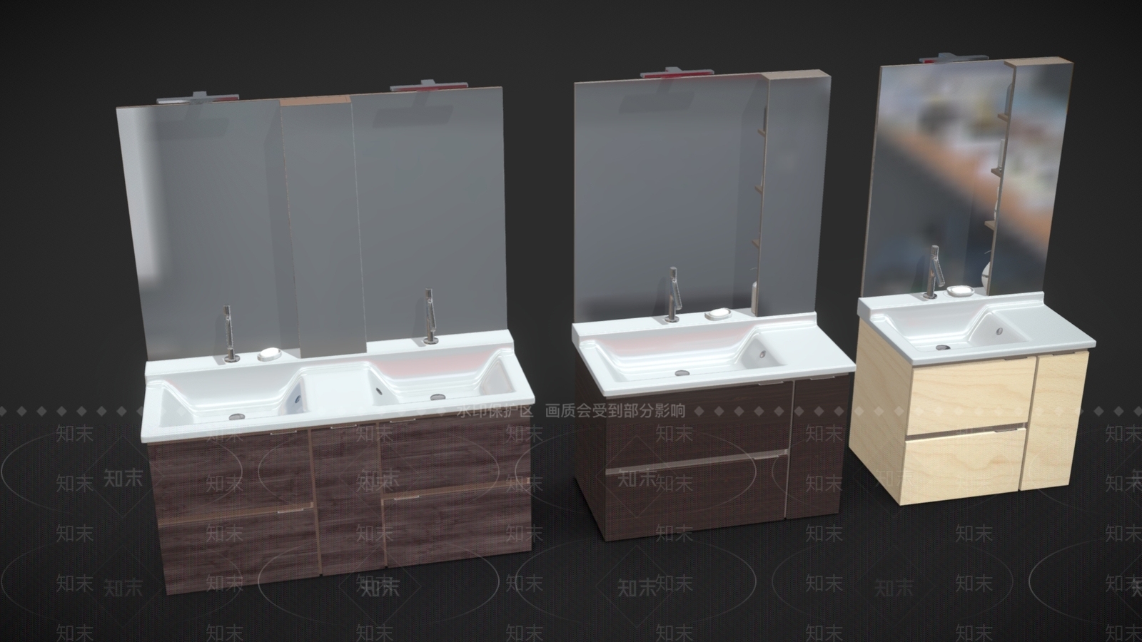 简约洗手台SU模型下载【ID:1145685468】