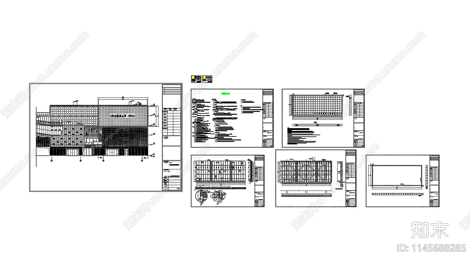 PH16室外LED全彩显示屏设计图cad施工图下载【ID:1145688285】