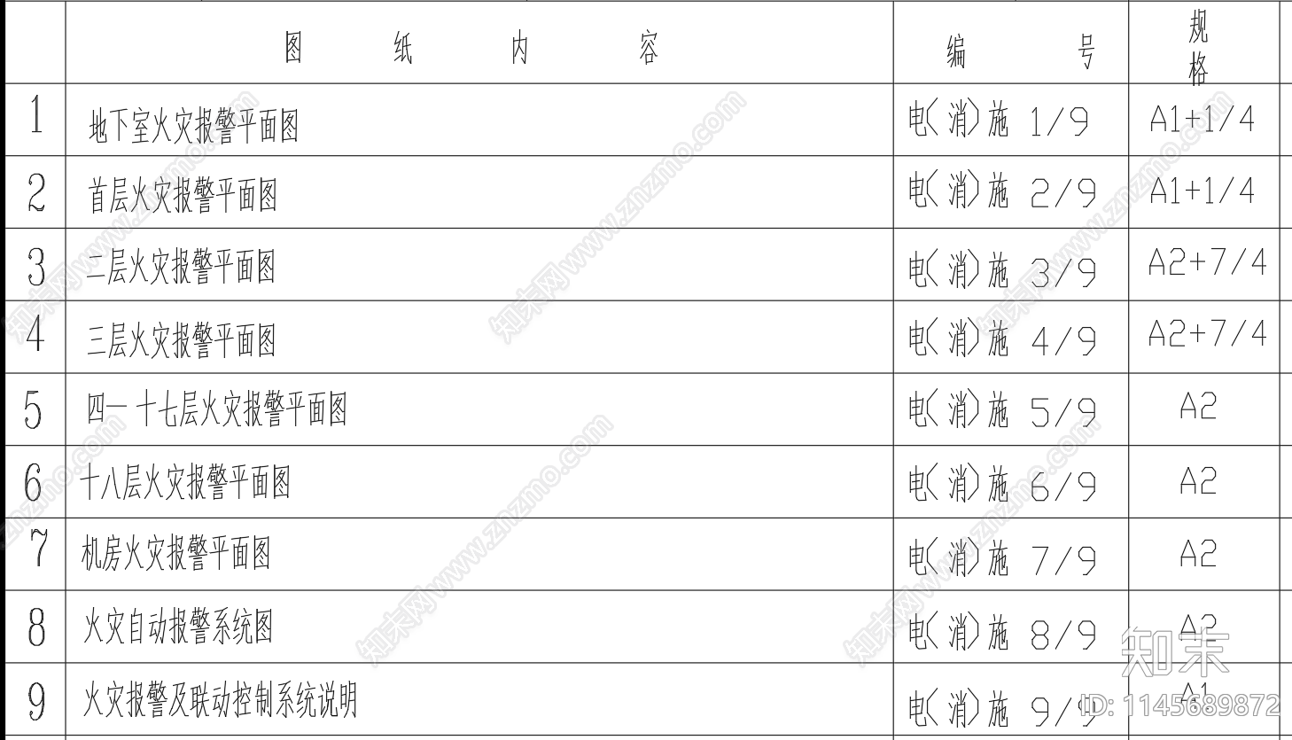 十八层高层住宅楼给排水消防系统设计图cad施工图下载【ID:1145689872】