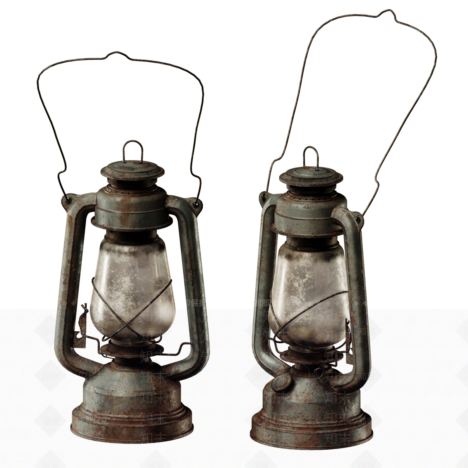 现代旧煤油灯3D模型下载【ID:1145702486】