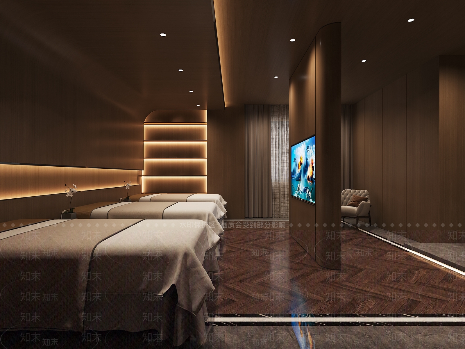 现代足浴店3D模型下载【ID:1145706590】