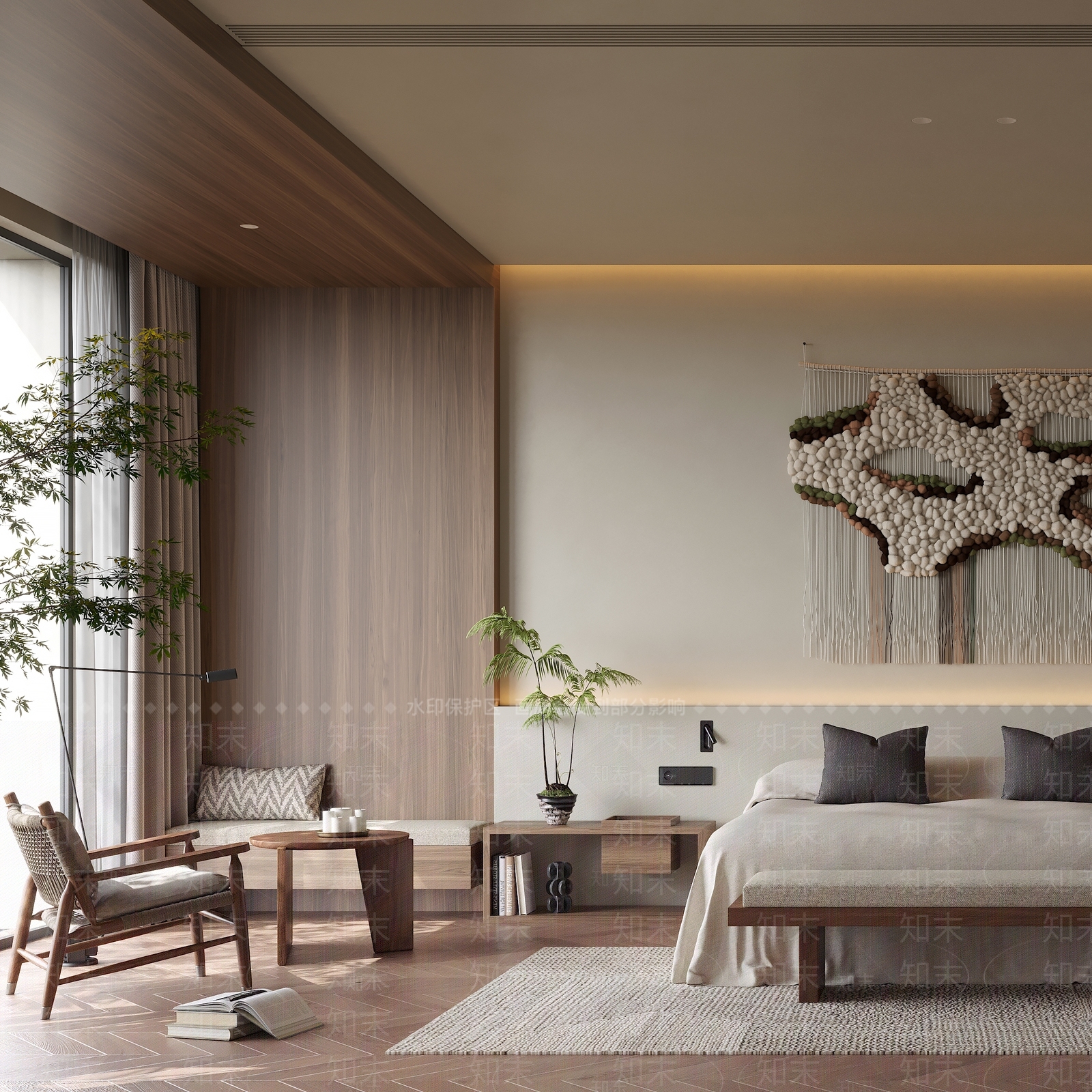 侘寂中古风民宿3D模型下载【ID:1145713656】