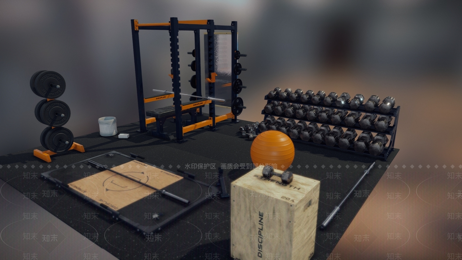 哑铃SU模型下载【ID:1145718225】