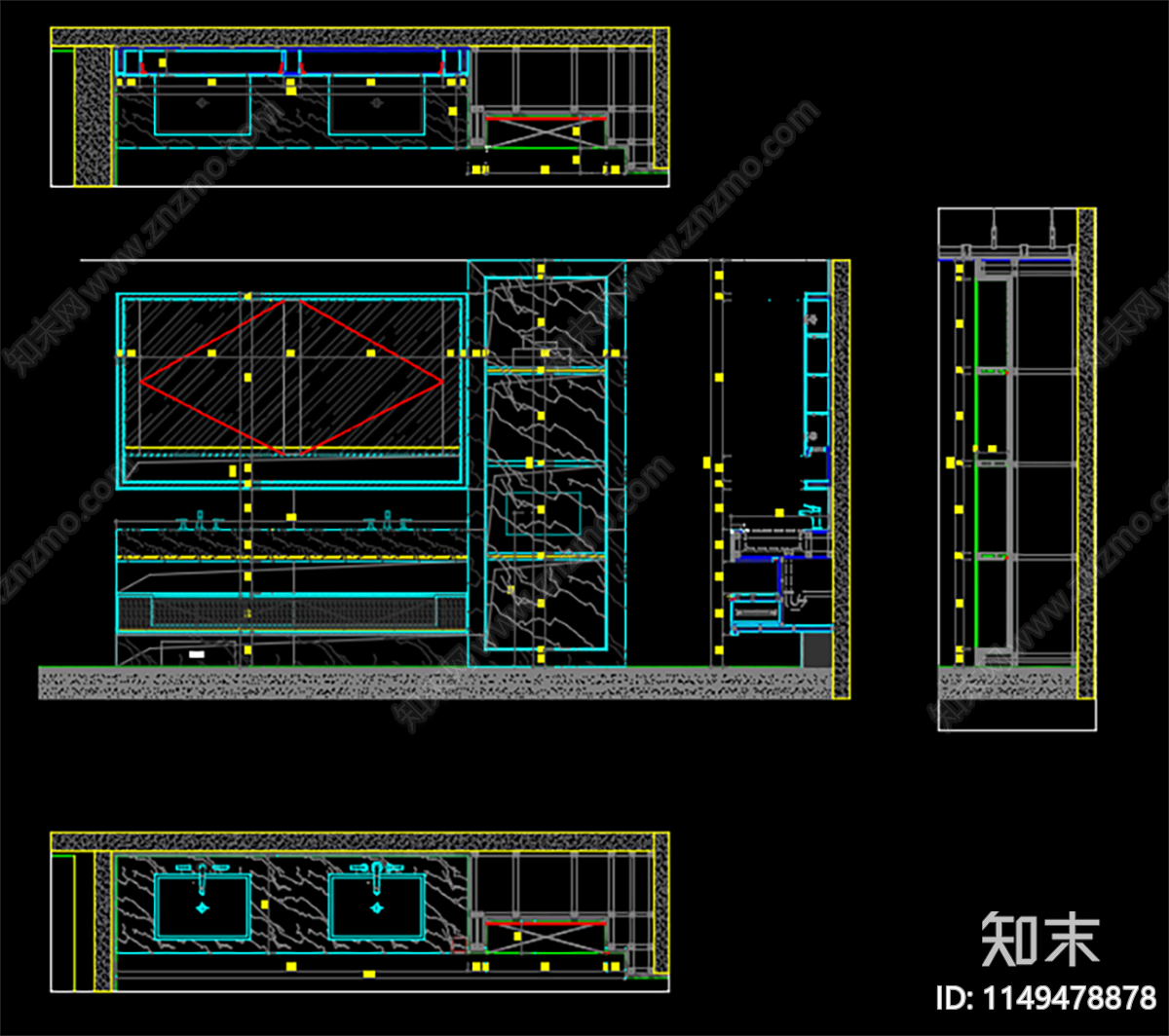 酒店cad施工图下载【ID:1149478878】