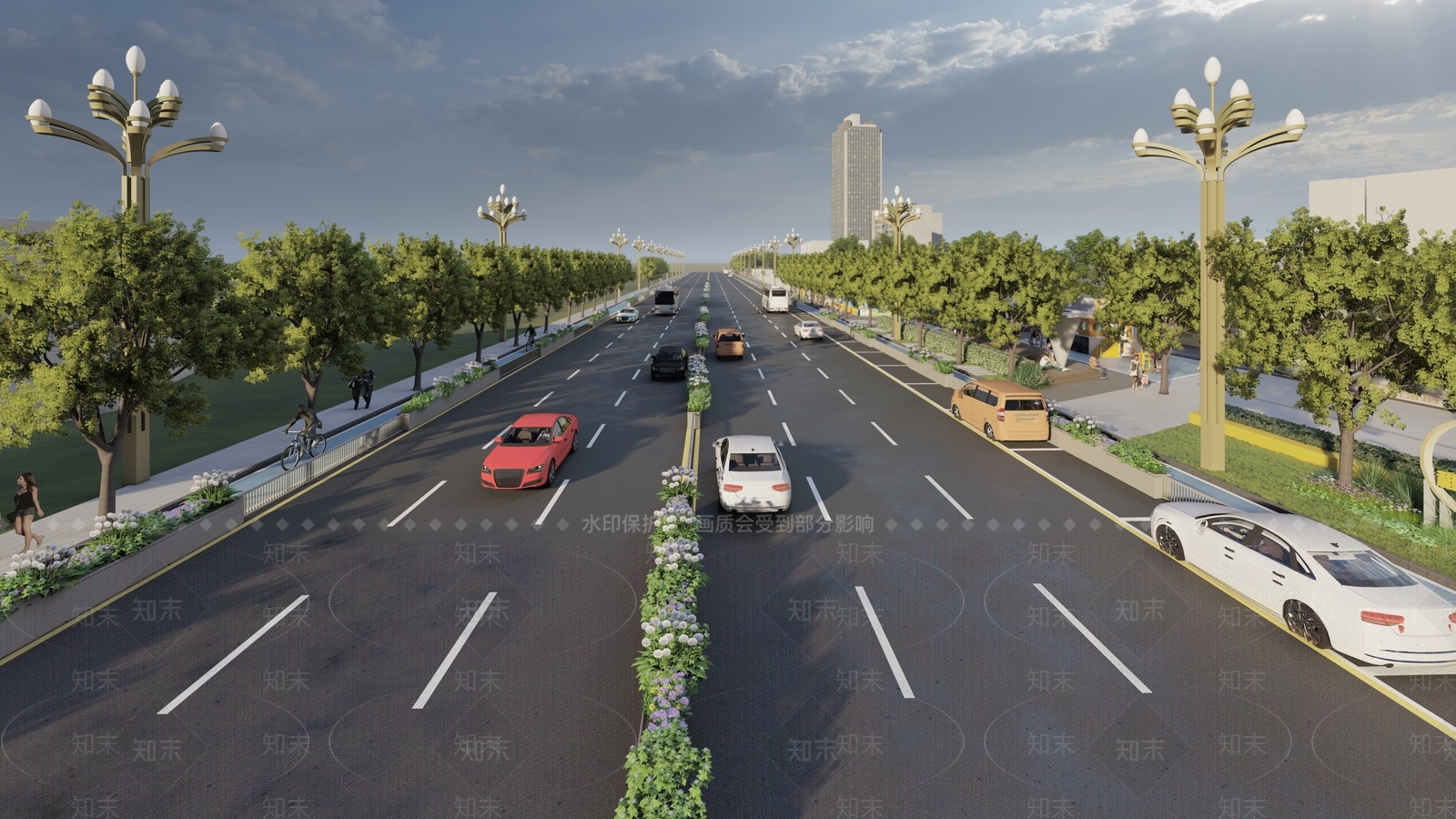 现代道路SU模型下载【ID:1145727049】