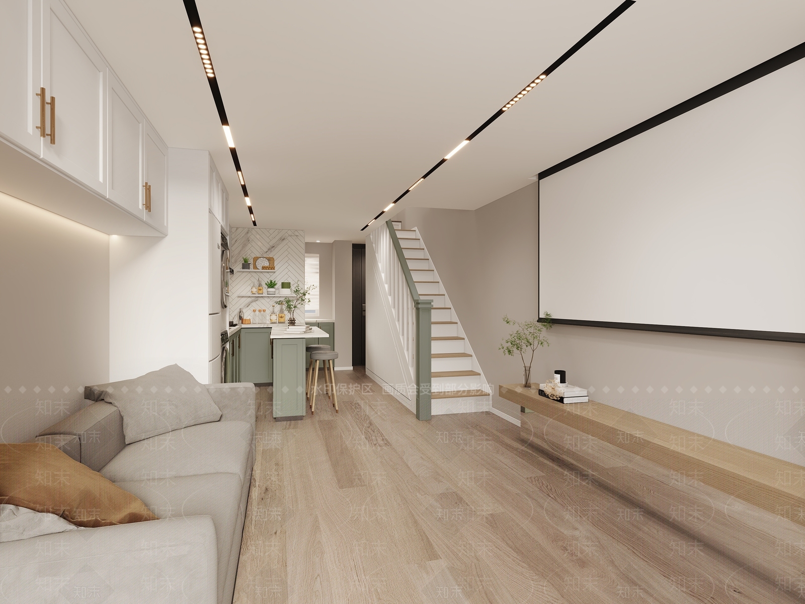 现代单身公寓3D模型下载【ID:1145727360】