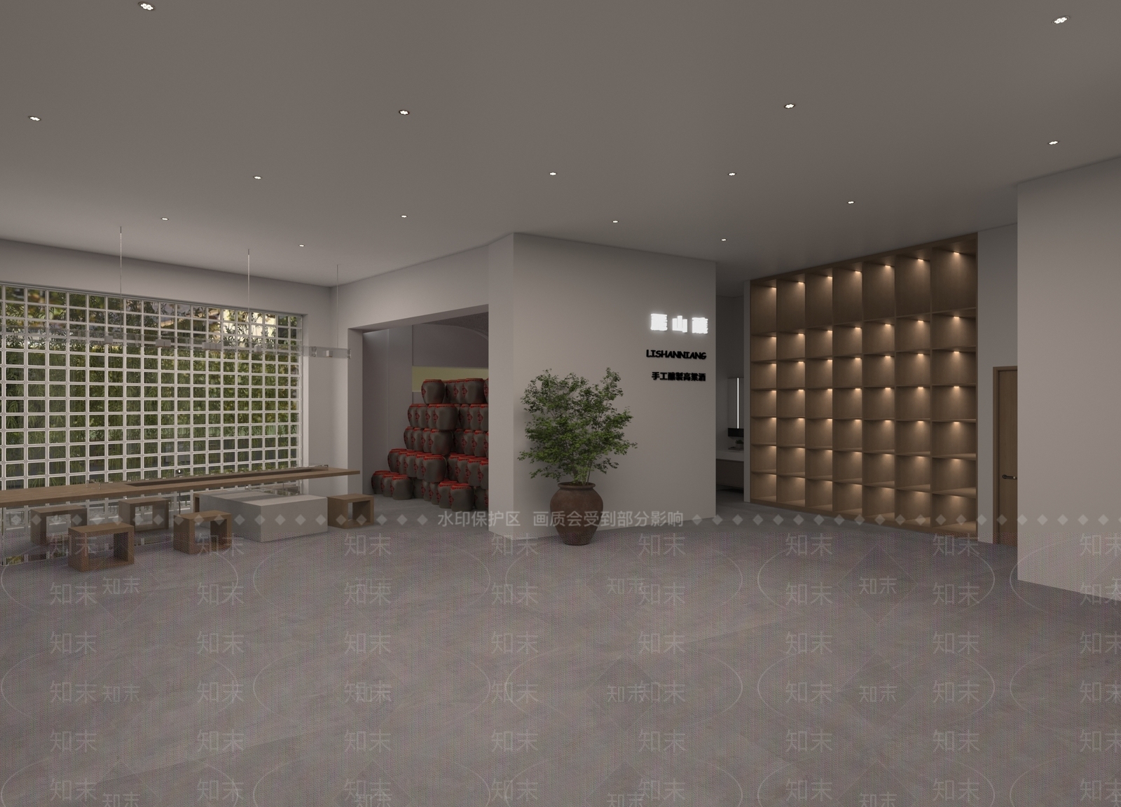 现代烟酒店3D模型下载【ID:1145728683】