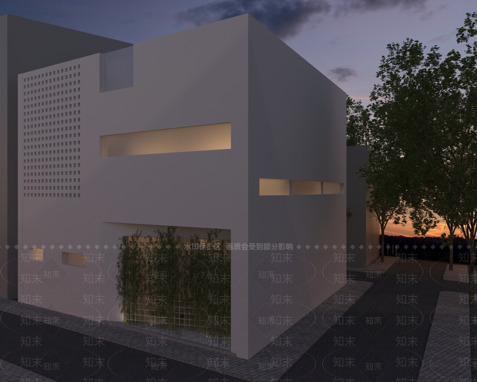 现代烟酒店3D模型下载【ID:1145728683】