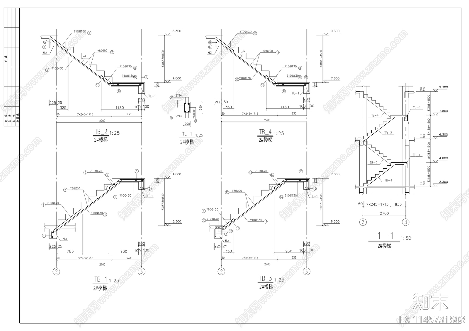 了望塔建筑结构水电全套图纸cad施工图下载【ID:1145731808】