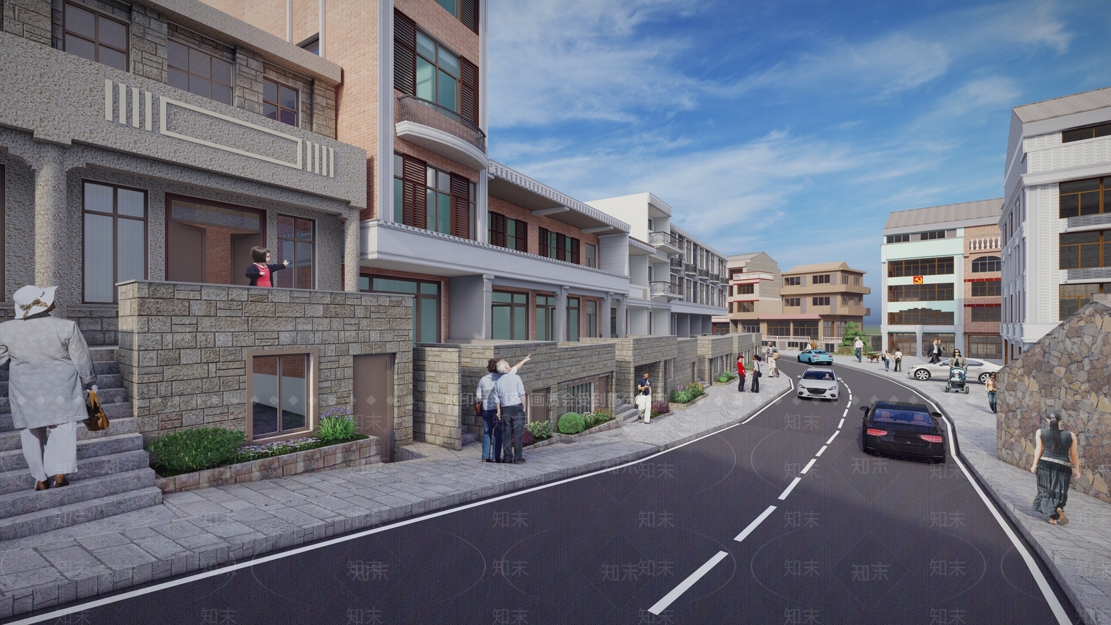 现代乡村道路SU模型下载【ID:1145736143】