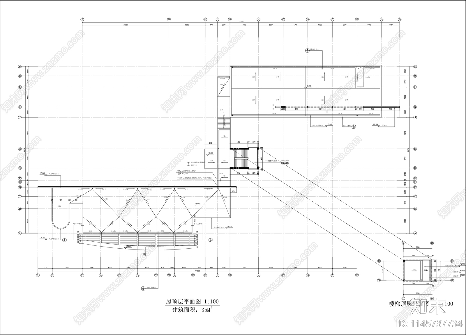 学校综合楼建筑图cad施工图下载【ID:1145737734】