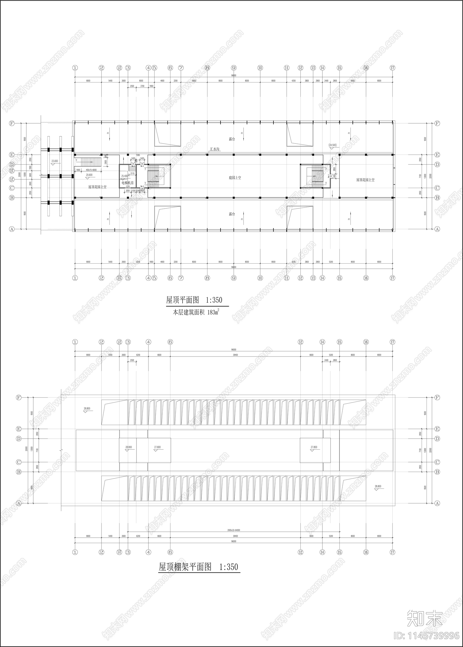 农业大学人文馆社科楼建筑cad施工图下载【ID:1145739996】