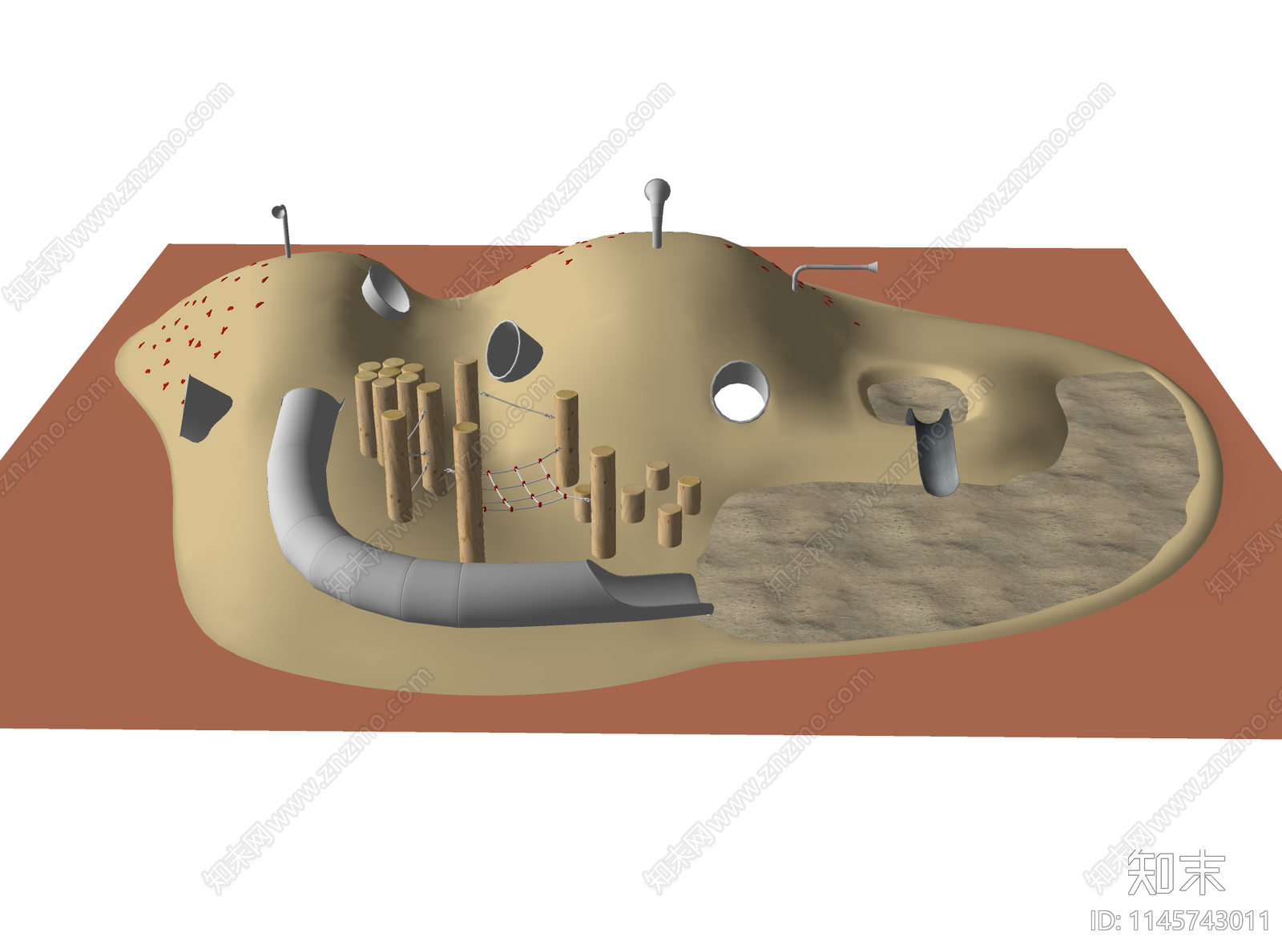 游乐设施SU模型下载【ID:1145743011】