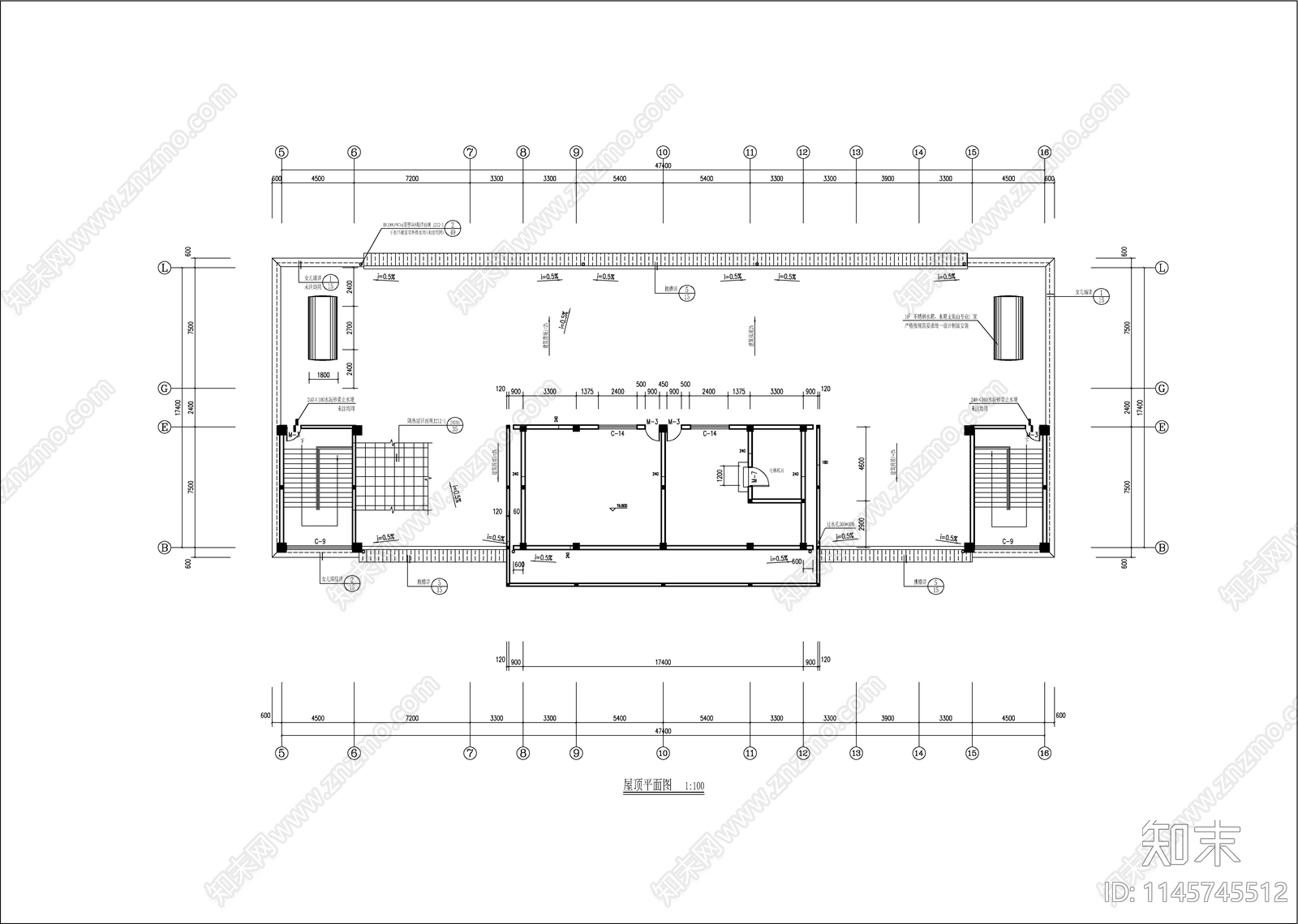 卫生学校实验楼建筑cad施工图下载【ID:1145745512】