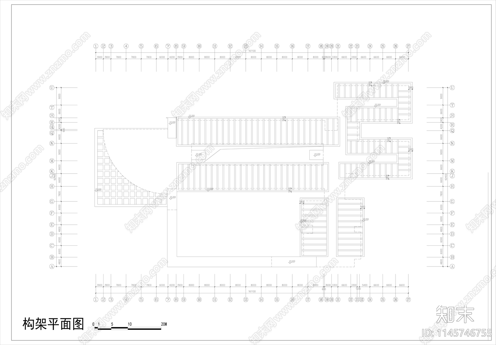 学校教学楼建筑图cad施工图下载【ID:1145746755】