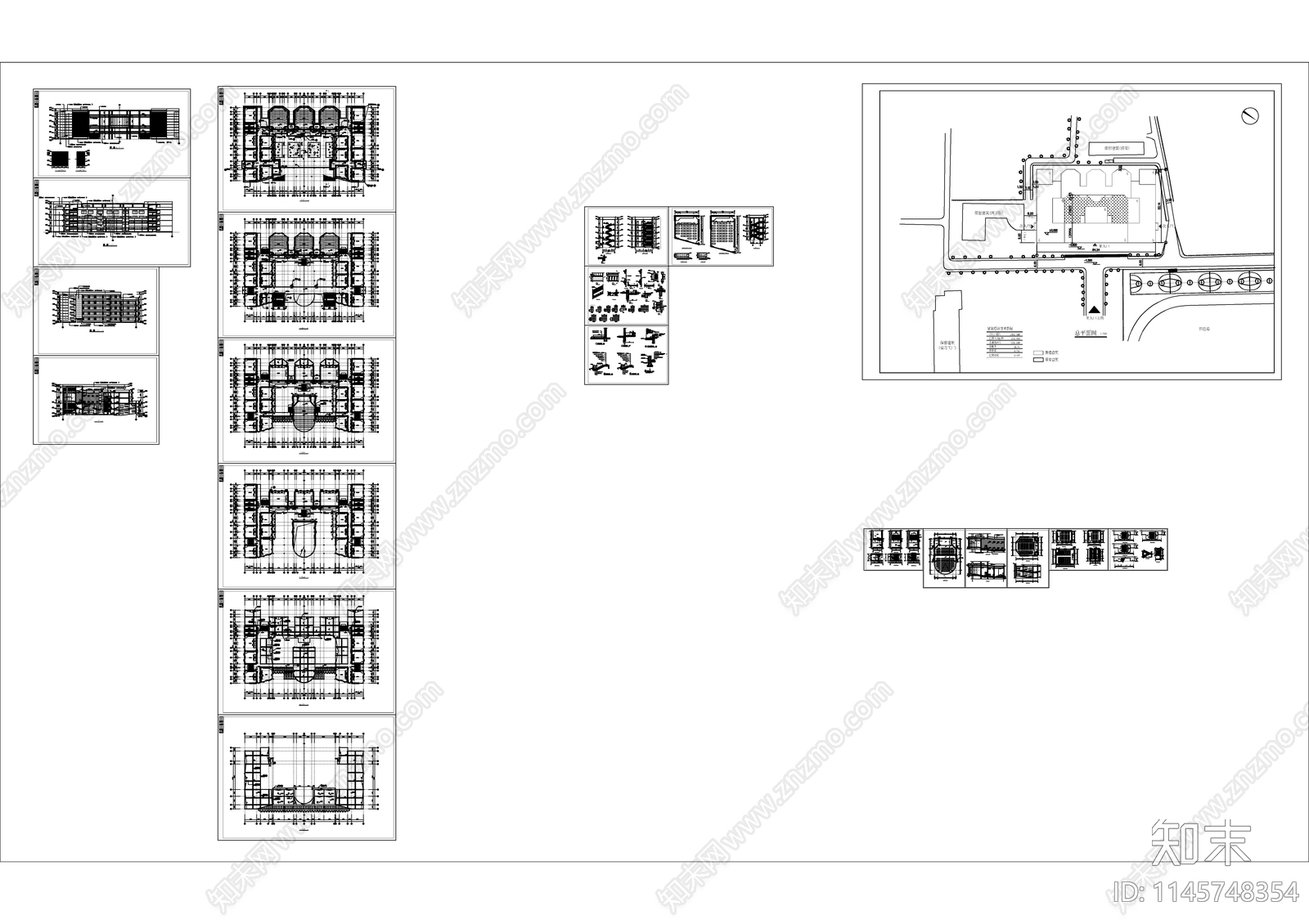 教学楼建筑节点cad施工图下载【ID:1145748354】