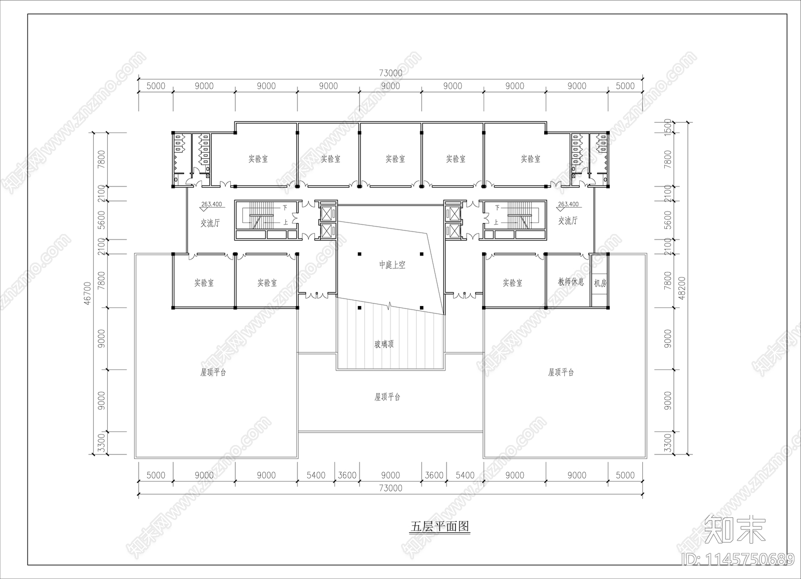 全套高校综合楼图纸cad施工图下载【ID:1145750689】