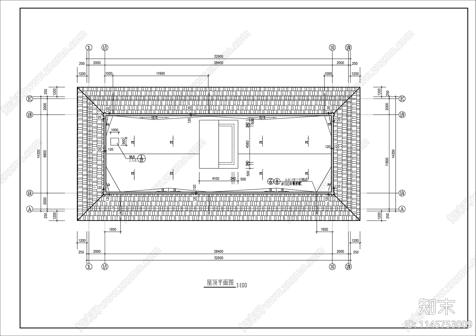 学校综合楼建筑cad施工图下载【ID:1145753009】