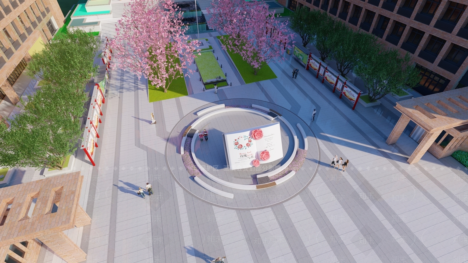 现代校园景观SU模型下载【ID:1145763213】